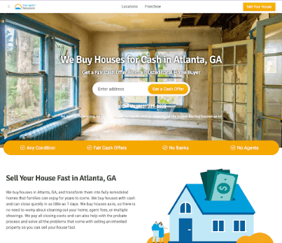 Example franchise location page