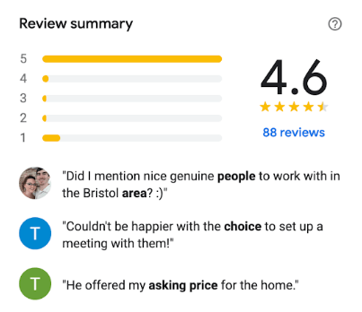Review management dashboard for franchises